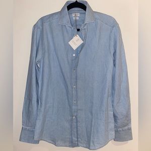 NEW Brunello Cucinelli Lightweight Oxford basic fit shirt with tags NWT